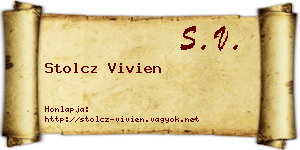Stolcz Vivien névjegykártya